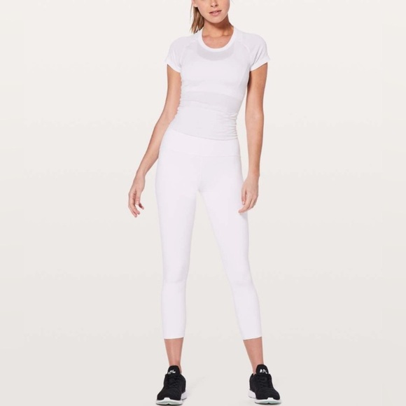 Lululemon Train Times Pant Legging 25” White Size 6 | Retired 2018 Rare Edition - Picture 2 of 8